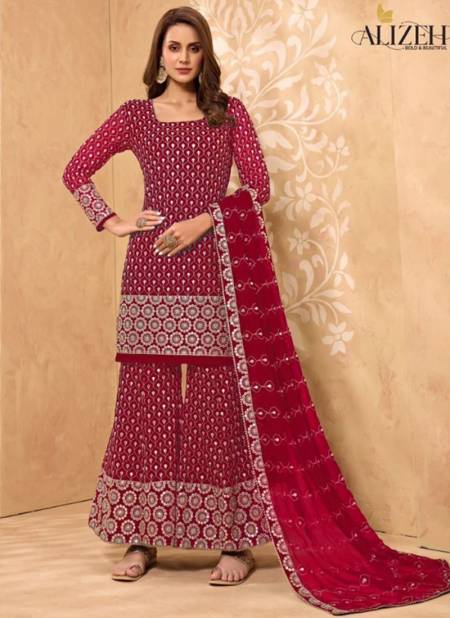 Rani Pink Colour ZAIDA 5 Fancy Festive Wear Heavy Designer Salwar Suit Collection 2018-C